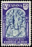 Spain 1940 Virgen del Pilar 65 + 15 CTS Multicolor Edifil 906